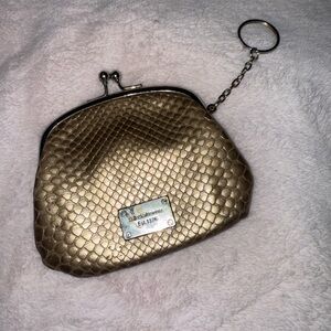 Liz Claiborne Gold Textured Wristlet